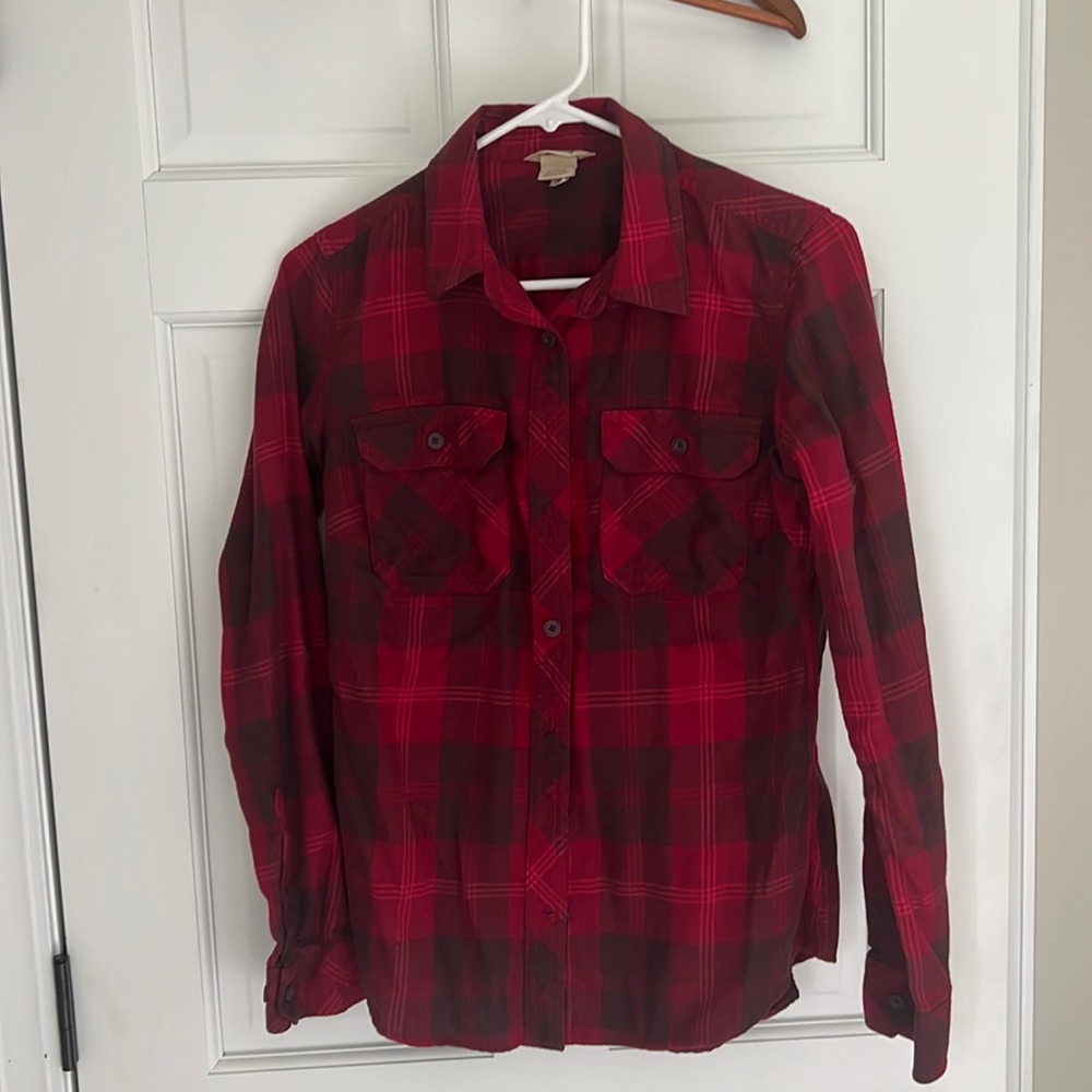 Deluth Trading free swingin’ women’s flannel shirt.